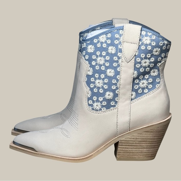 Dolce Vita Shoes - Dolce Vita Blue Floral Western Boots 7.5 NWT